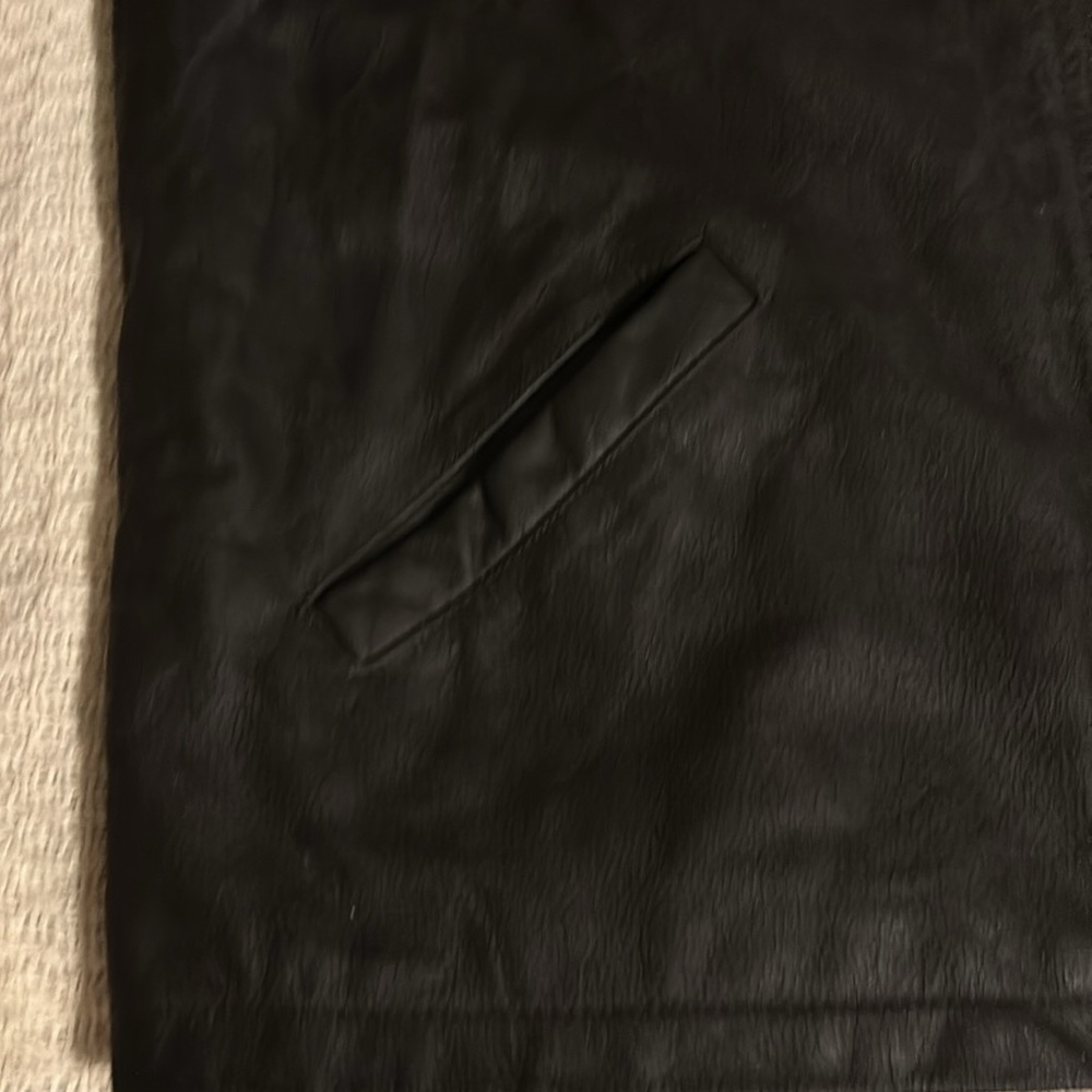 Mens Size 44 Leather Like Jacket - Picture 7 of 9
